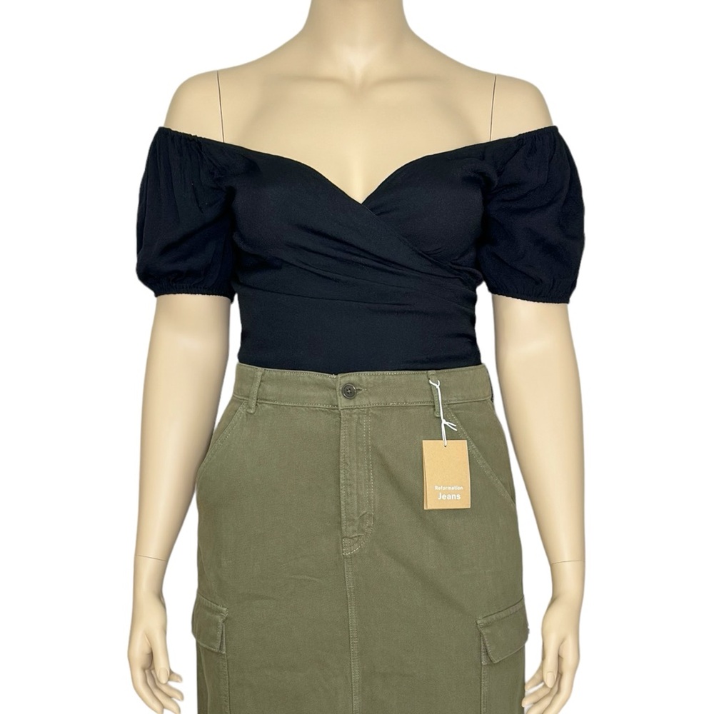 REFORMATION Lampone Top, Black, 12 (US) - Picture 10 of 13